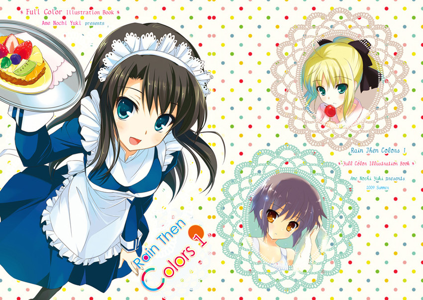 artoria pendragon, saber, nagato yuki, and kokutou azaka (fate and 3 more) drawn by ameto_yuki