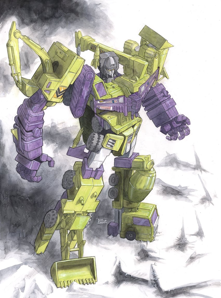 devastator (transformers and 1 more) drawn by tgping