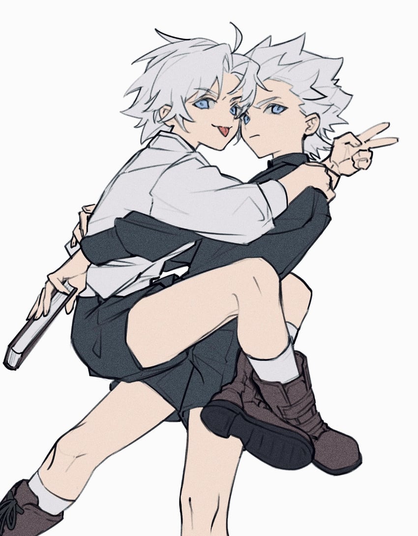 dante and vergil (devil may cry and 1 more) drawn by www_(1184187582)