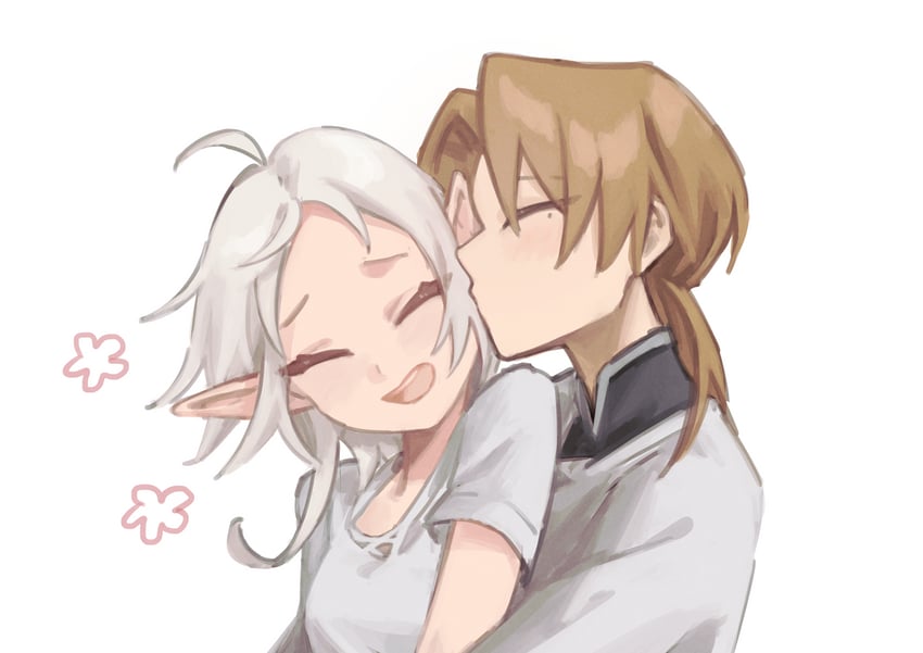sylphiette and rudeus greyrat (mushoku tensei) drawn by nats_(d0ughnats)