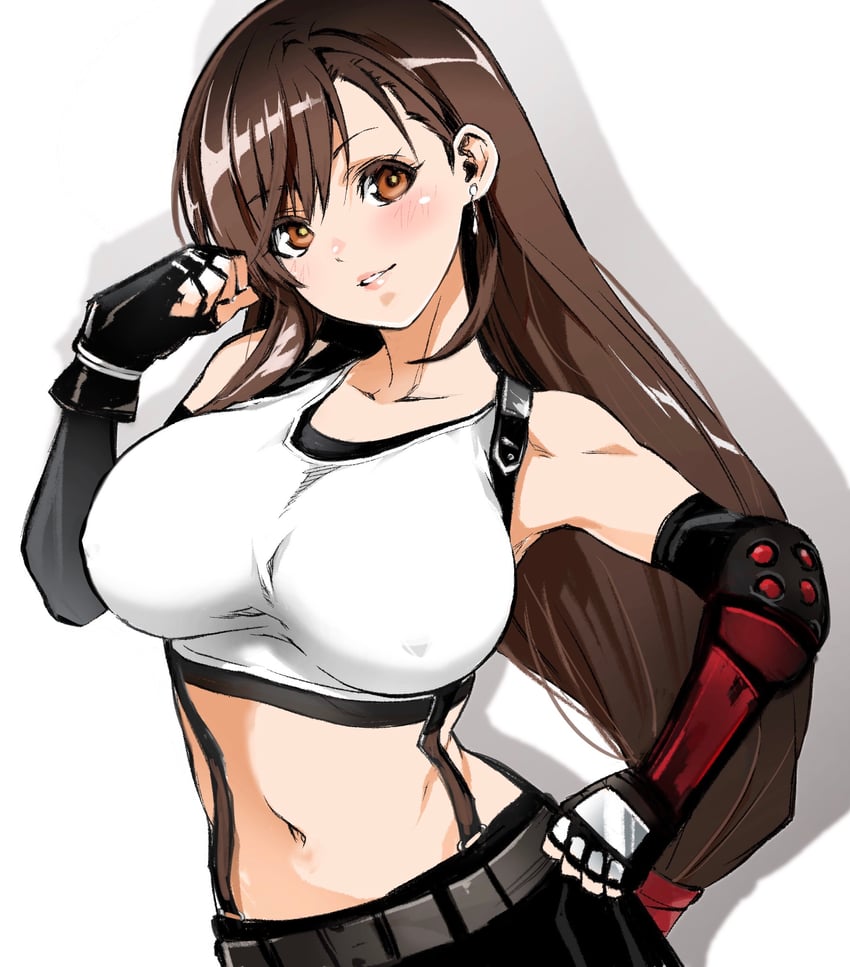 tifa lockhart (final fantasy and 2 more) drawn by sukeno_yoshiaki