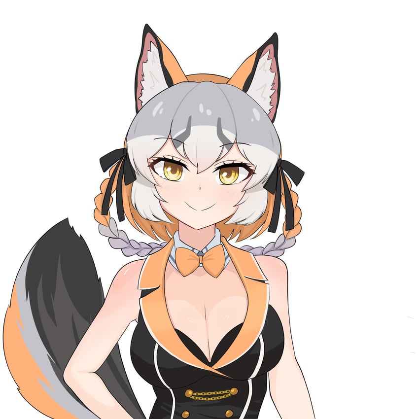 island fox (kemono friends and 2 more) drawn by tengt_e