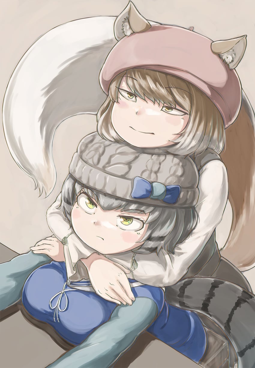 tibetan fox and pallas's cat (kemono friends) drawn by okyao