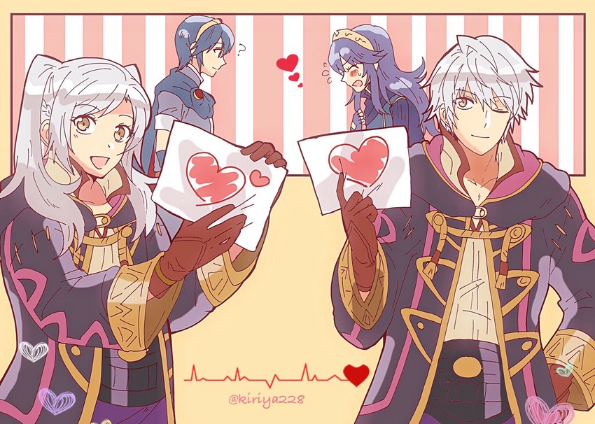 lucina, female robin, male robin, and marth (fire emblem and 3 more) drawn by kiriya_(552260)