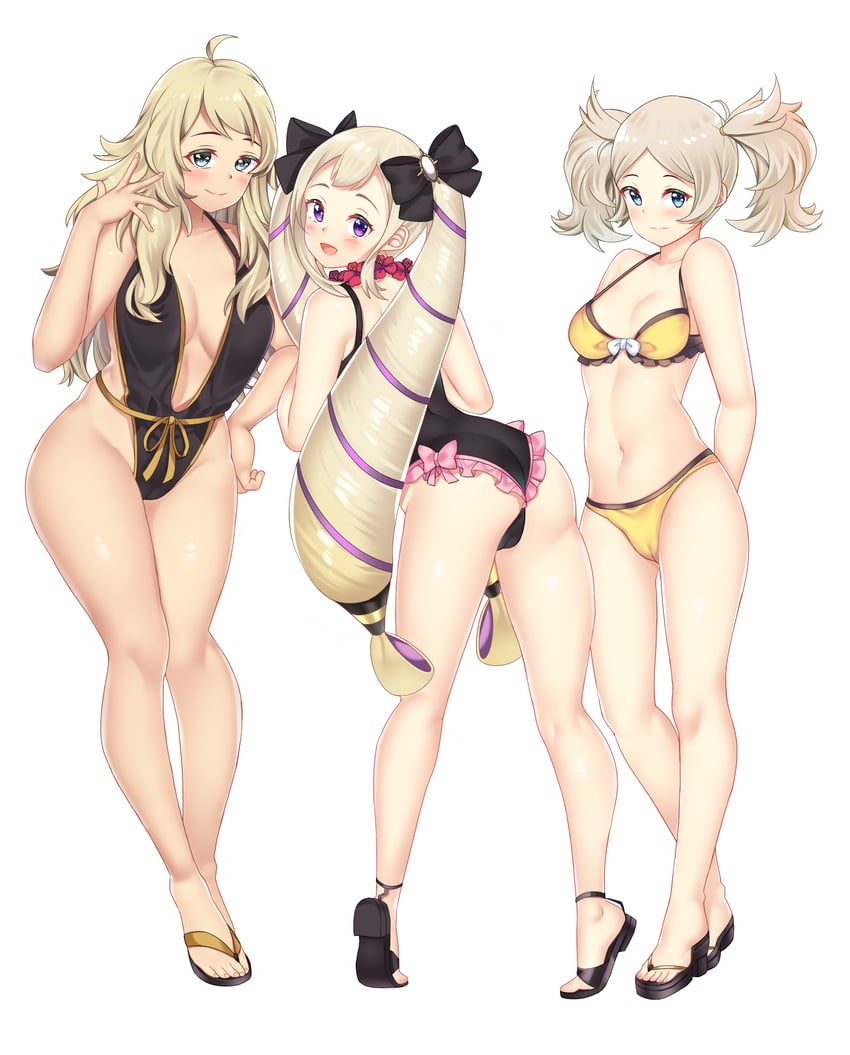 elise, ophelia, and lissa (fire emblem and 1 more) drawn by nabunabu