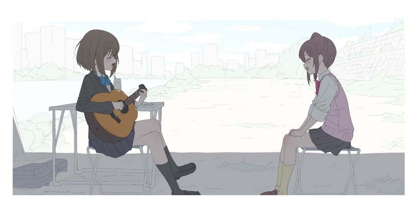 hayama hiyori and kodaka saki (extreme hearts) drawn by sincos