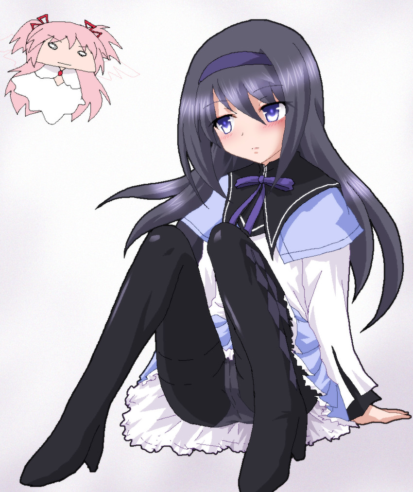 akemi homura, kaname madoka, and ultimate madoka (mahou shoujo madoka magica) drawn by hayashiya_zankurou