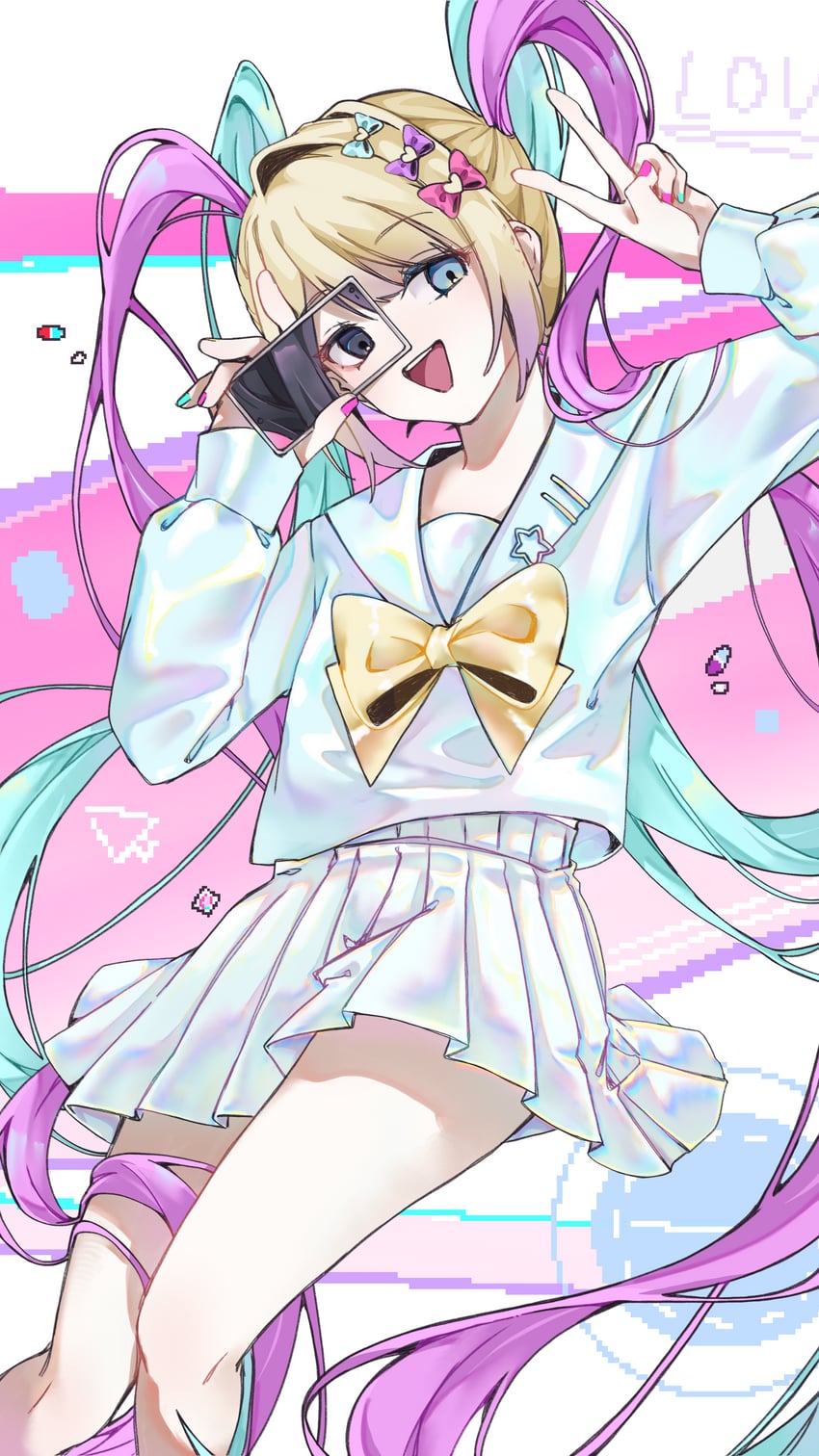 chouzetsusaikawa tenshi-chan and ame-chan (needy girl overdose) drawn by medicine-mo