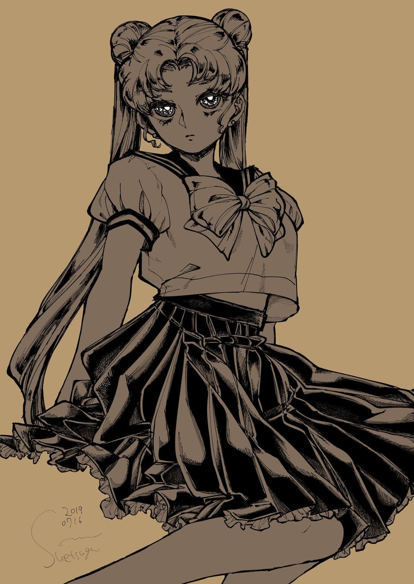 tsukino usagi (bishoujo senshi sailor moon) drawn by pnpp_tako