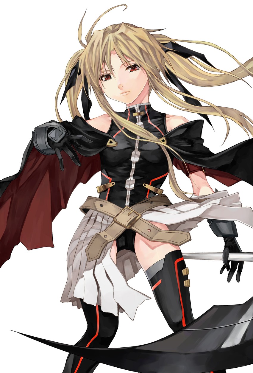 fate testarossa and bardiche (lyrical nanoha and 3 more) drawn by kurokoeda