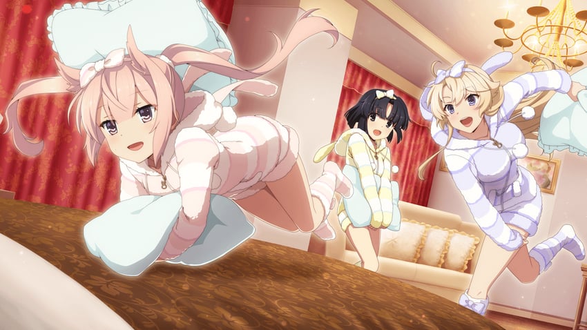 kohagura ellen, mashiko kaoru, and musumi kiyoka (toji no miko and 1 more)