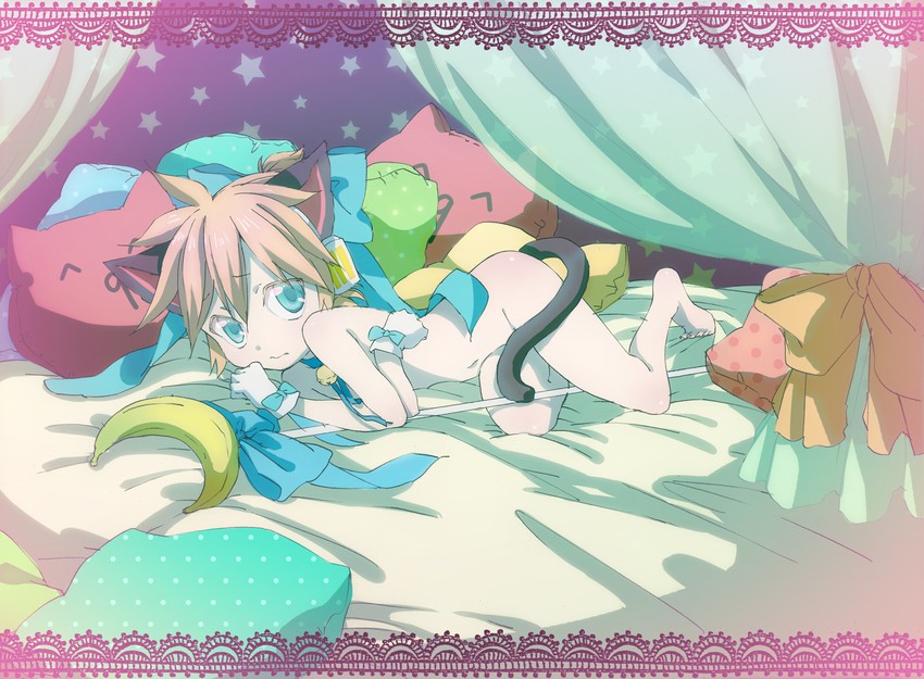 kagamine len (vocaloid and 1 more) drawn by kunieda_(miniaturegarden)