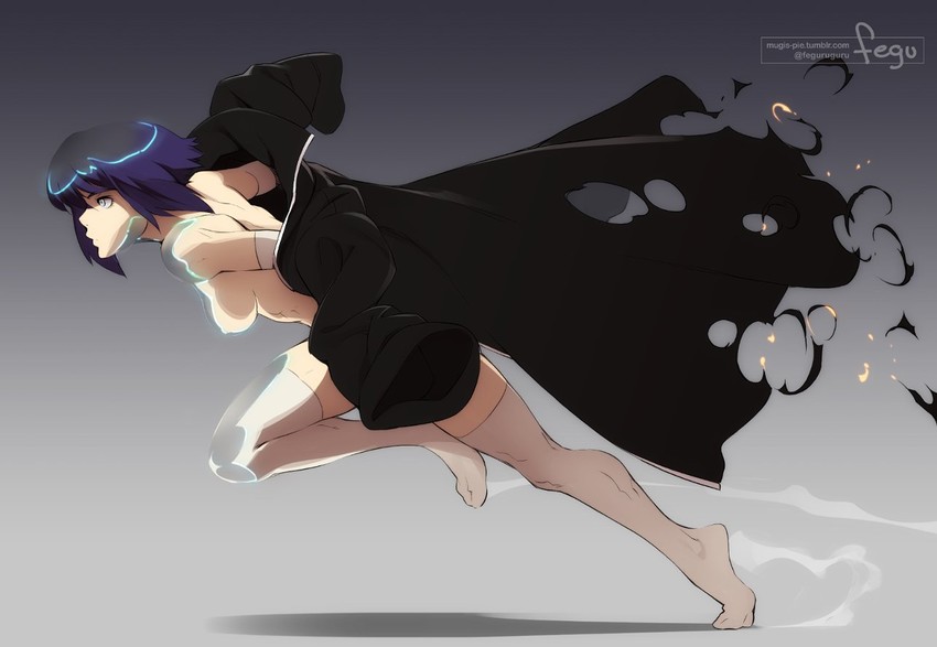 kusanagi motoko (ghost in the shell) drawn by feguimel
