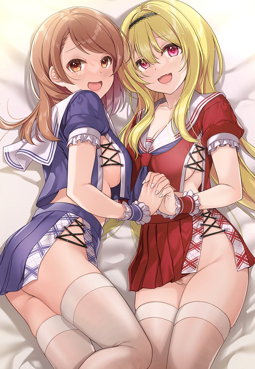 hojo karen and kurosaki chitose (idolmaster and 1 more) drawn by mk_(mod0)