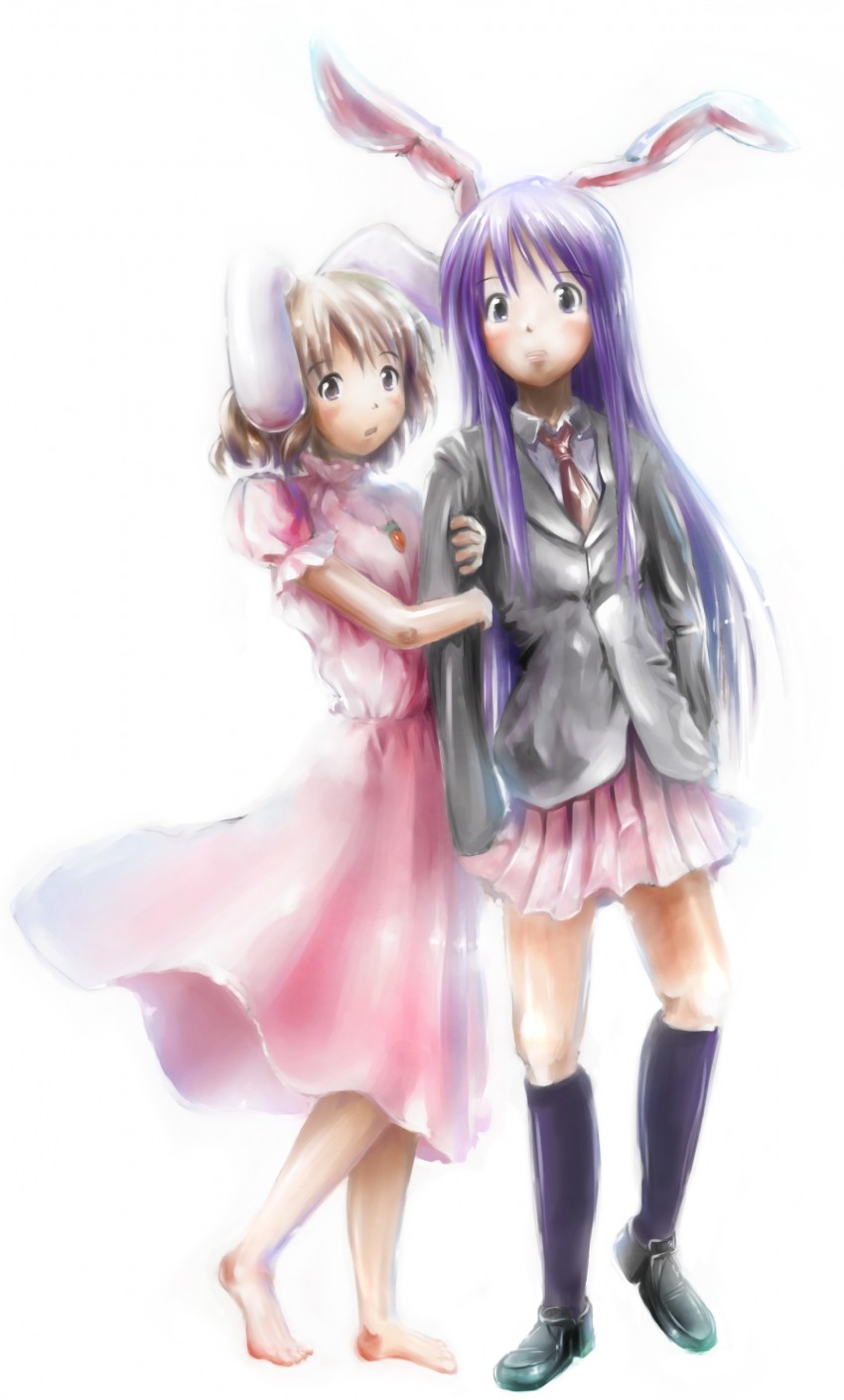 reisen udongein inaba and inaba tewi (touhou) drawn by daisen