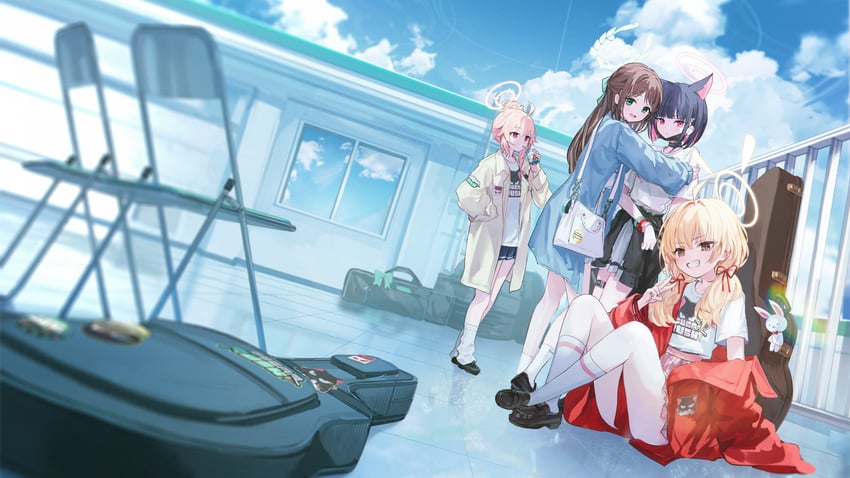 kazusa, natsu, airi, and yoshimi (blue archive) drawn by makihitsuji