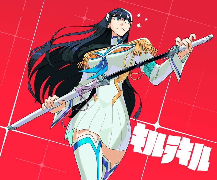 kiryuuin satsuki and junketsu (kill la kill) drawn by caranvolo