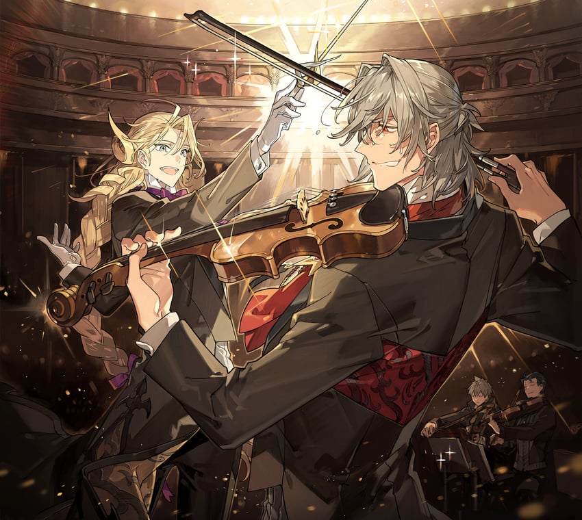 antonio salieri, sherlock holmes, and charles-henri sanson (fate and 1 more) drawn by starshadowmagician