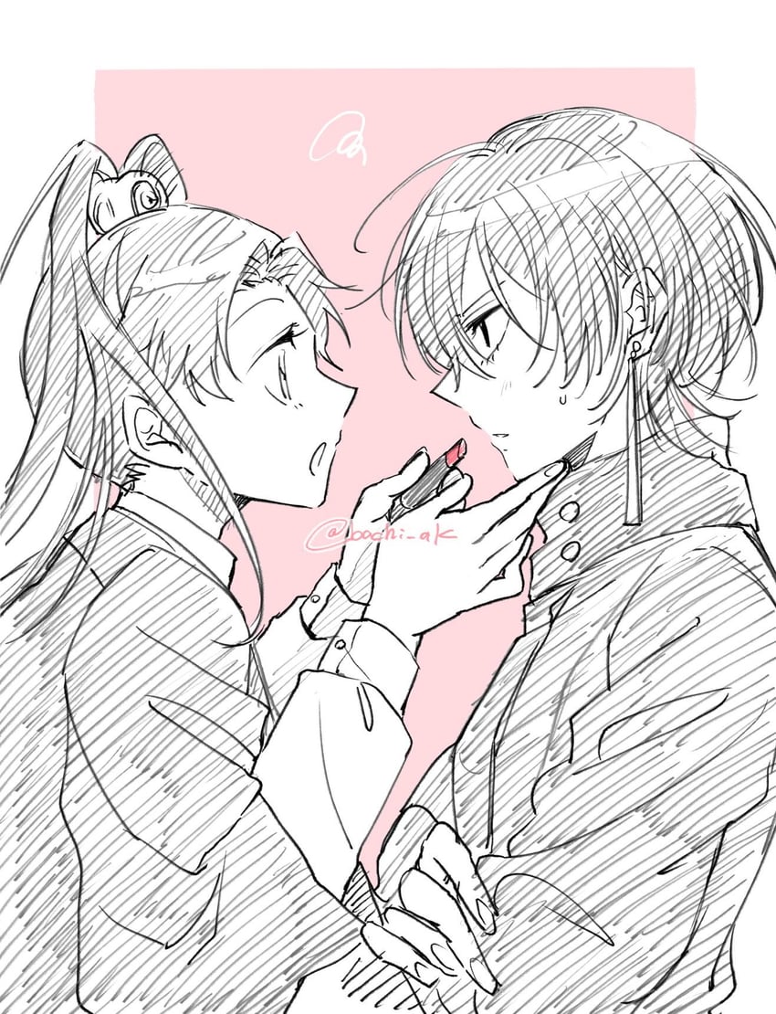 kagari hiyuki and harima shiyumi (kagurabachi) drawn by akanashi_(bachi_ak)
