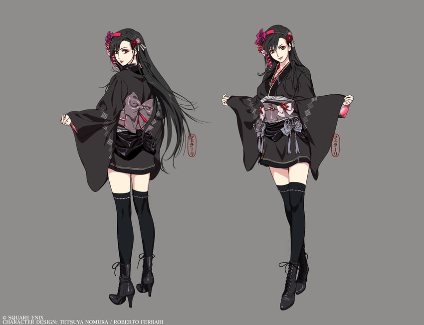 tifa lockhart (final fantasy and 3 more) drawn by roberto_ferrari