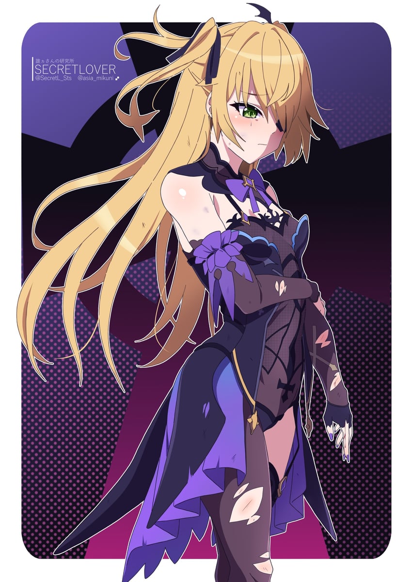 fischl (genshin impact) drawn by sebunsu