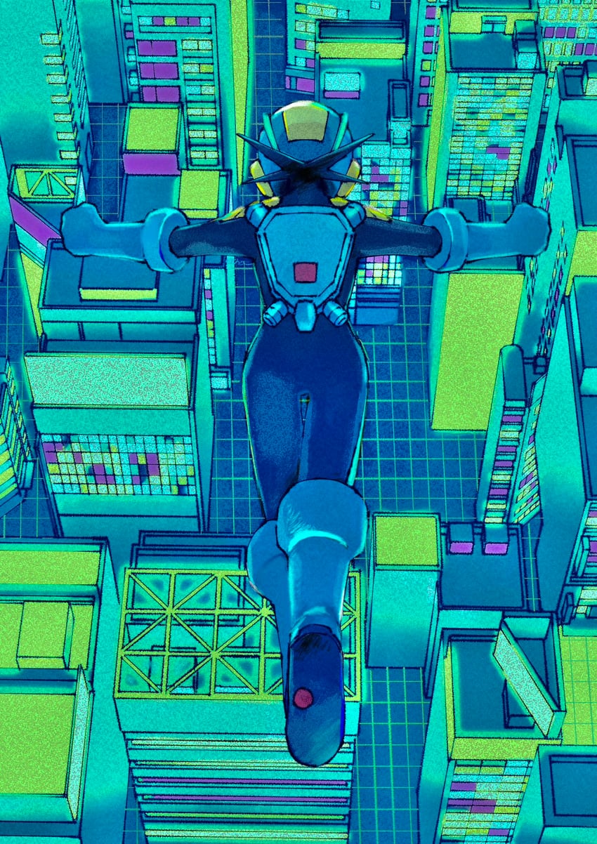 megaman.exe (mega man and 1 more) drawn by nctn_patch