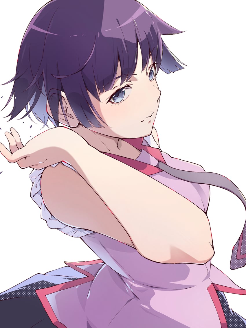 senjougahara hitagi (monogatari and 1 more) drawn by hatanana_(ag6uptphhal3frd)