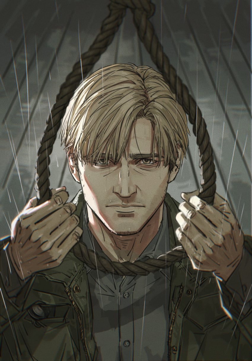 james sunderland (silent hill and 1 more) drawn by nyeigneous