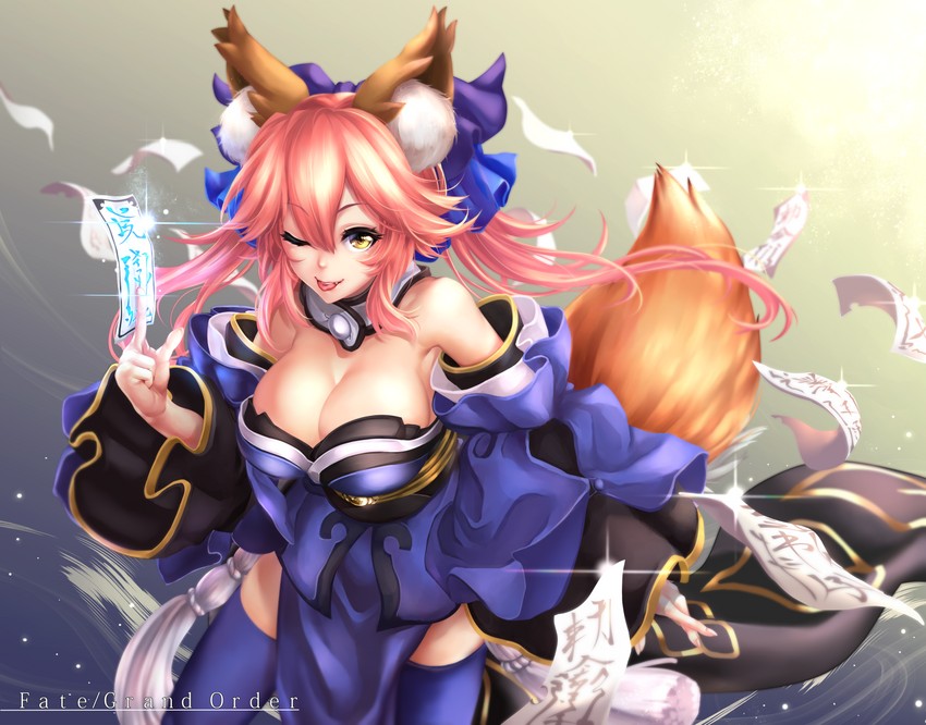 tamamo and tamamo no mae (fate and 1 more) drawn by shashaki