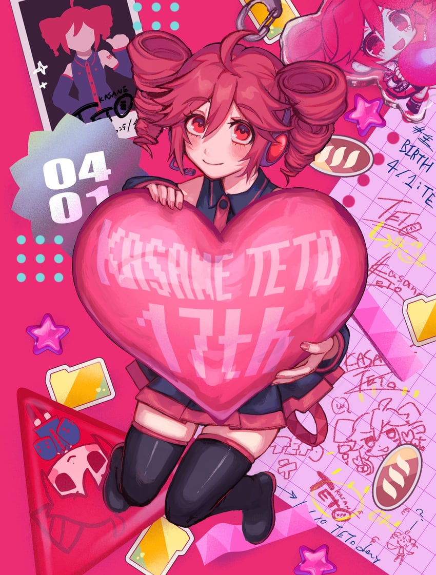 kasane teto (utau and 1 more) drawn by haninon