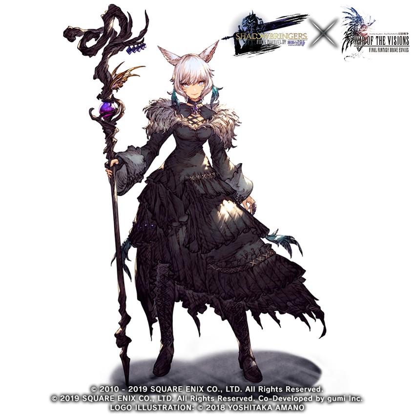 y'shtola rhul and black mage (final fantasy and 4 more) drawn by ohara_ryoji