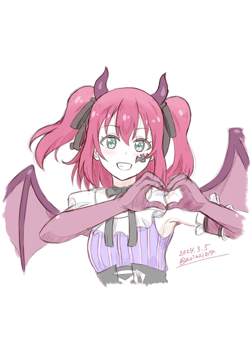 kurosawa ruby, ruby, and nightwicked ruby (love live! and 3 more) drawn by aziazi014