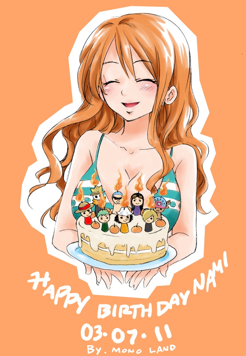 nami, monkey d. luffy, nico robin, roronoa zoro, sanji, and 4 more (one piece) drawn by mono_land