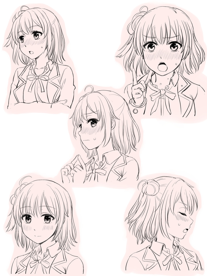 yuigahama yui (yahari ore no seishun lovecome wa machigatteiru.) drawn by inanaki_shiki