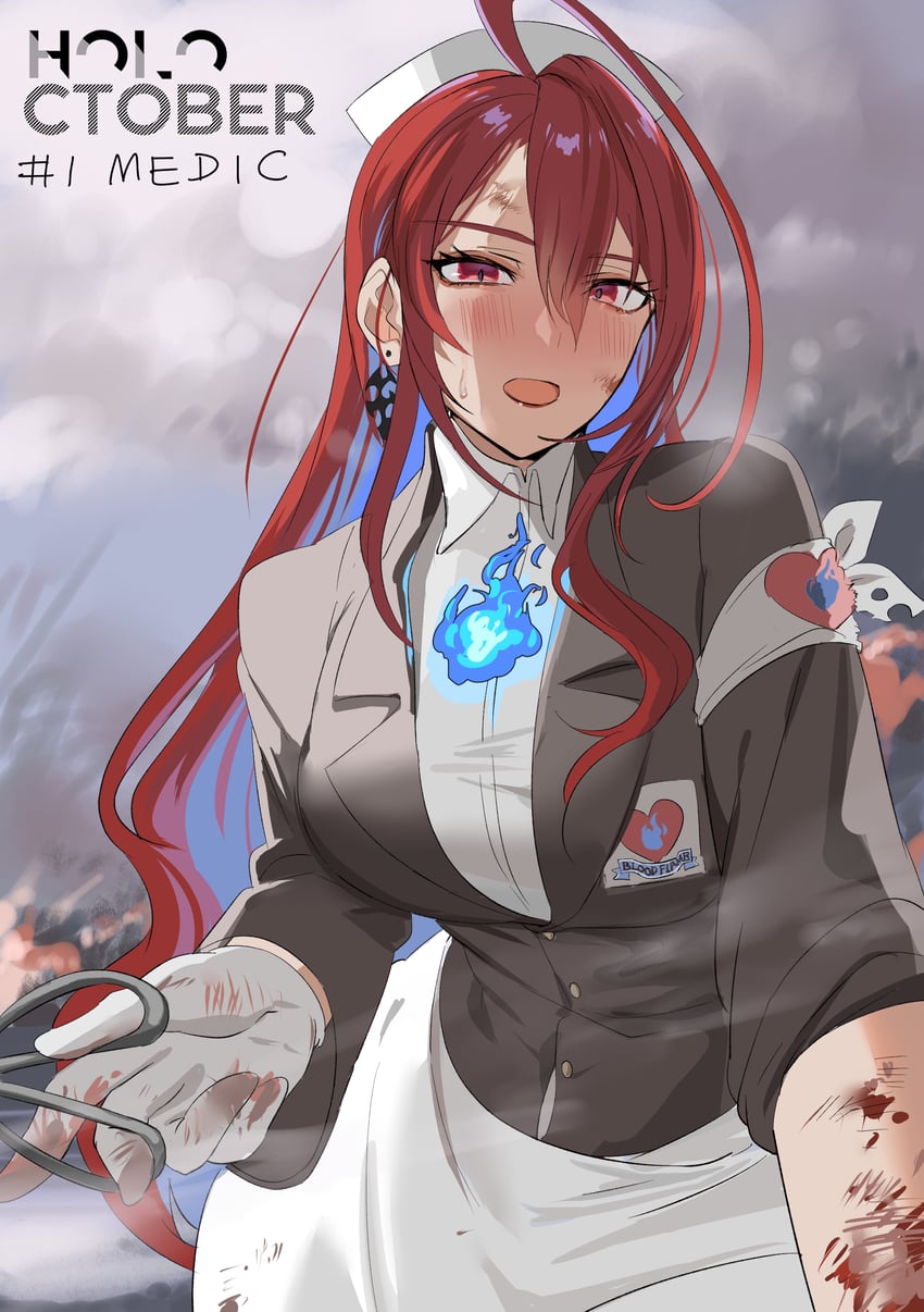 elizabeth rose bloodflame (hololive and 1 more) drawn by set7