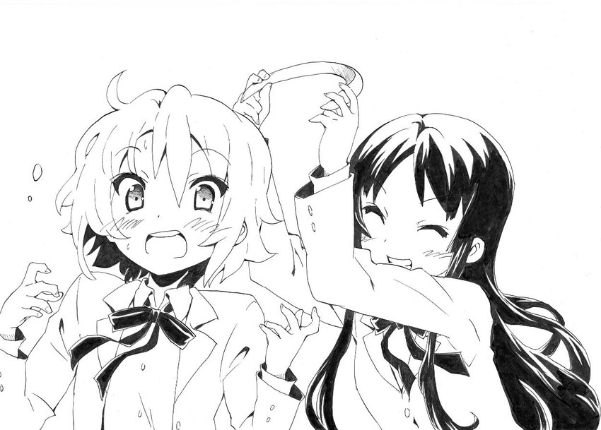 akiyama mio and tainaka ritsu (k-on!) drawn by nome_(nnoommee)