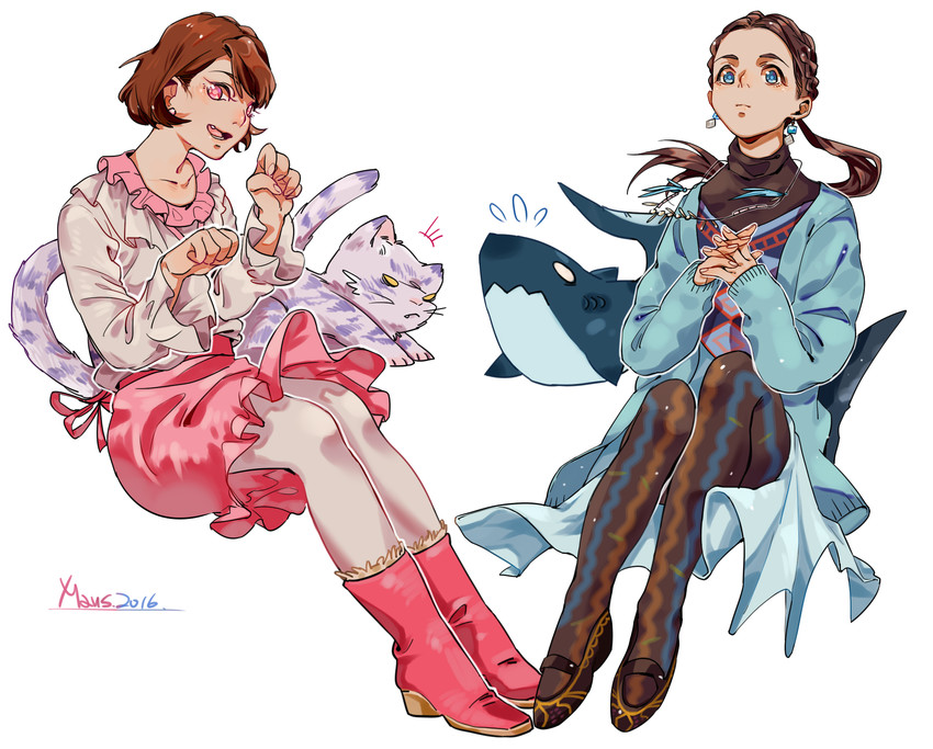 amu and sera (super sentai and 1 more) drawn by mmmmaus
