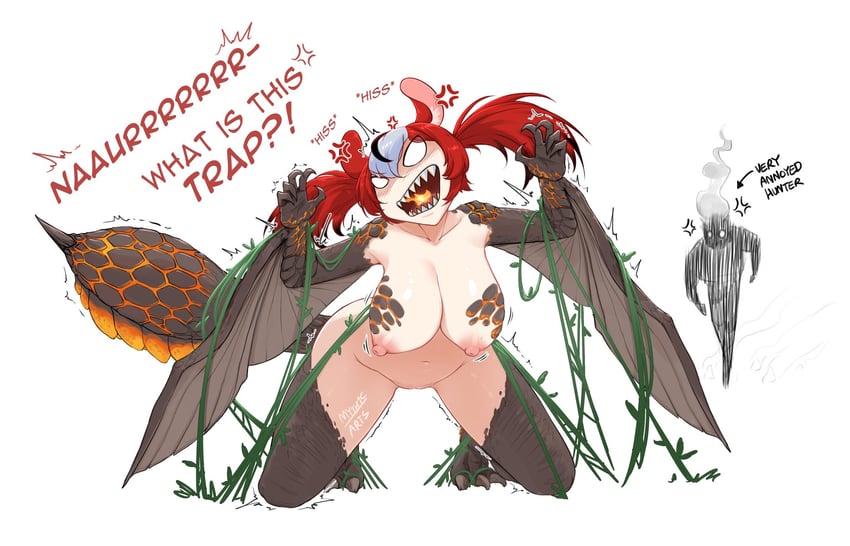 hakos baelz and bazelgeuse (hololive and 3 more) drawn by myth1carts