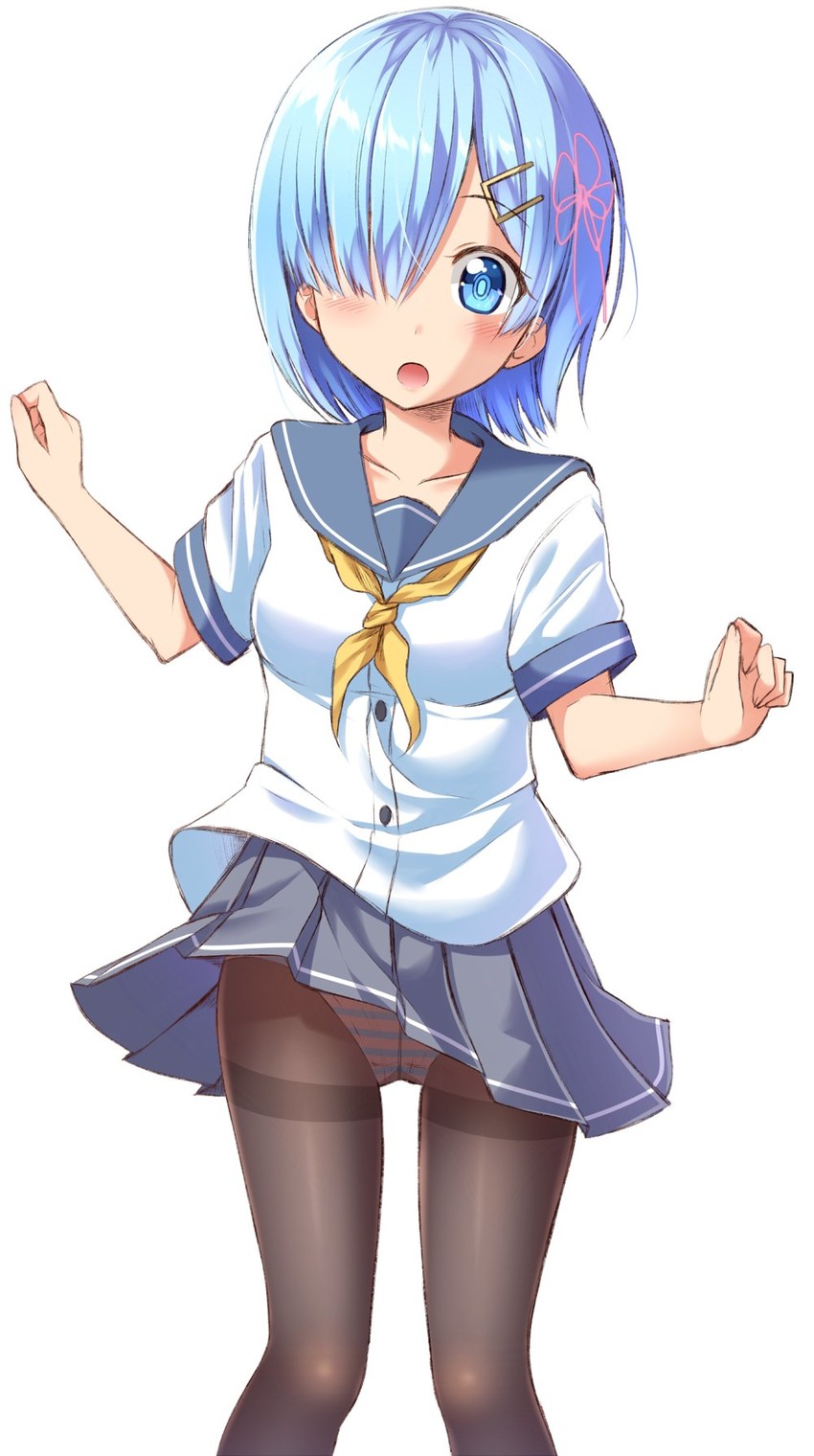 hamakaze and rem (kantai collection and 1 more) drawn by gurande_(g-size)