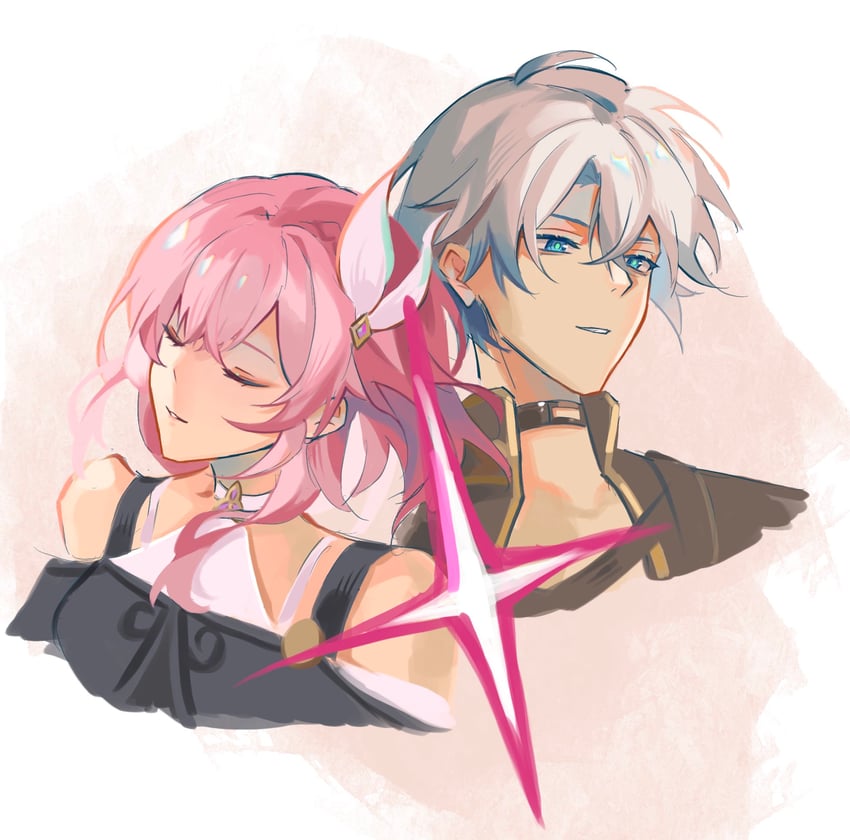 phainon and cyrene (honkai and 1 more) drawn by blue_(bluespring1513)