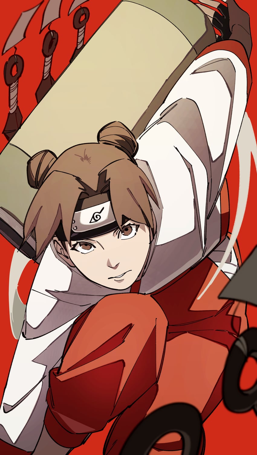 tenten (naruto and 1 more) drawn by pnpk_1013