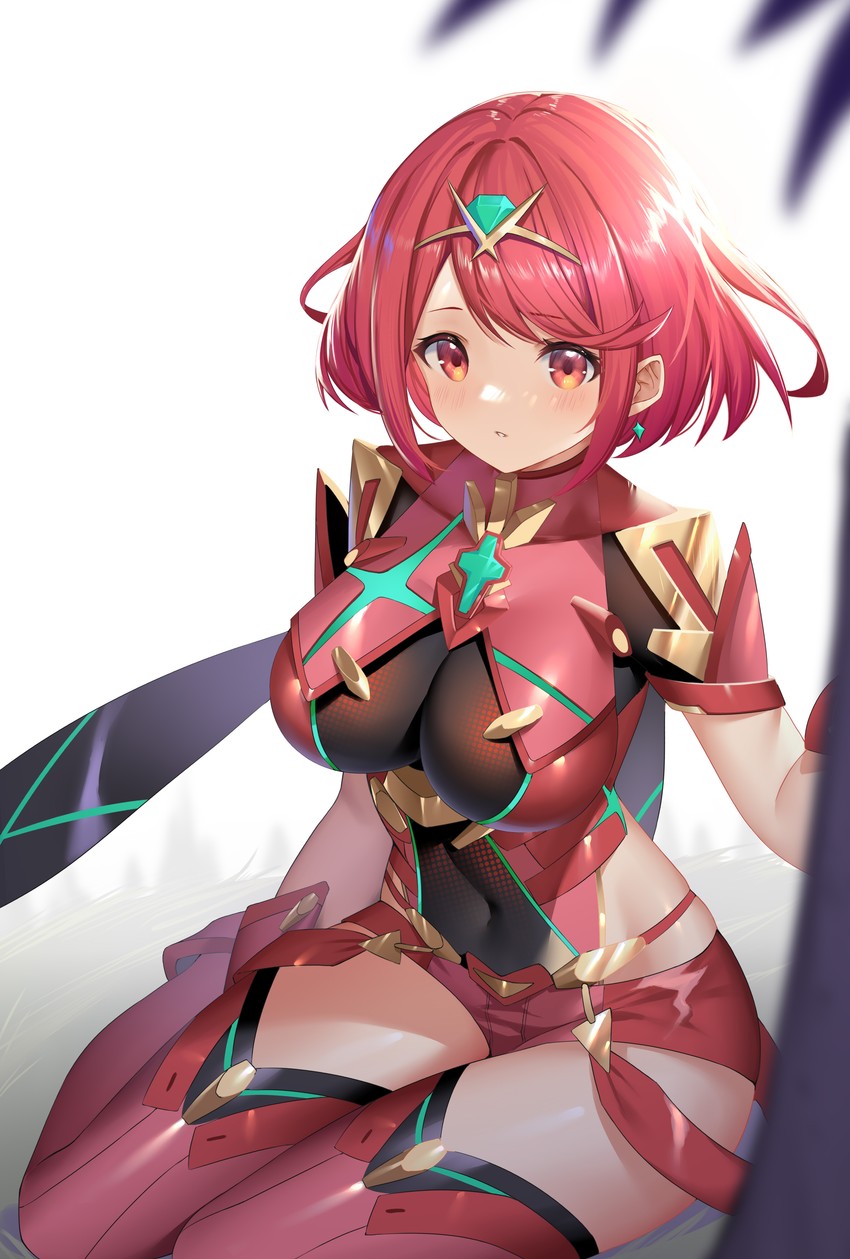pyra (xenoblade chronicles and 1 more) drawn by roi_(liu_tian)