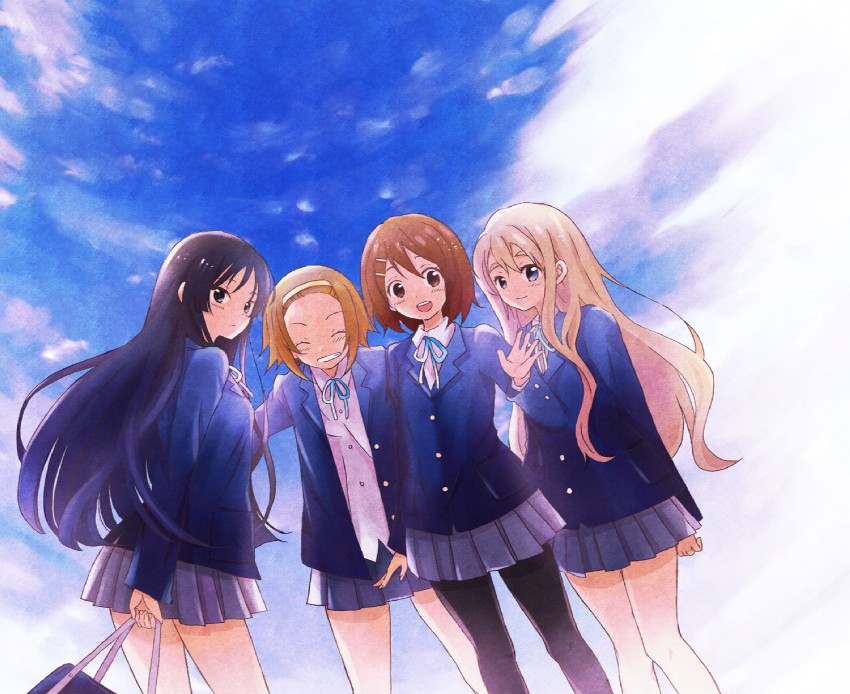akiyama mio, hirasawa yui, tainaka ritsu, and kotobuki tsumugi (k-on!) drawn by sugano_manami