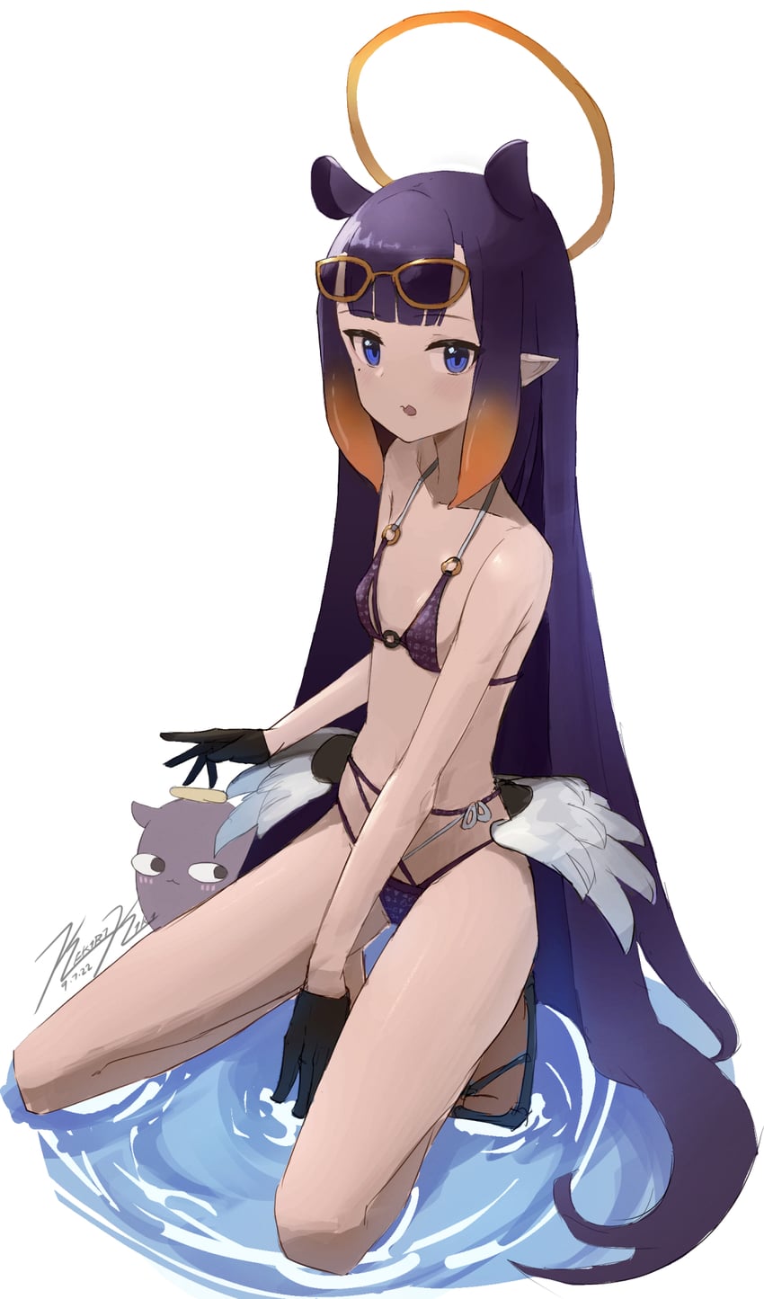 ninomae ina'nis and ao-chan (hololive and 1 more) drawn by punished_pigeon