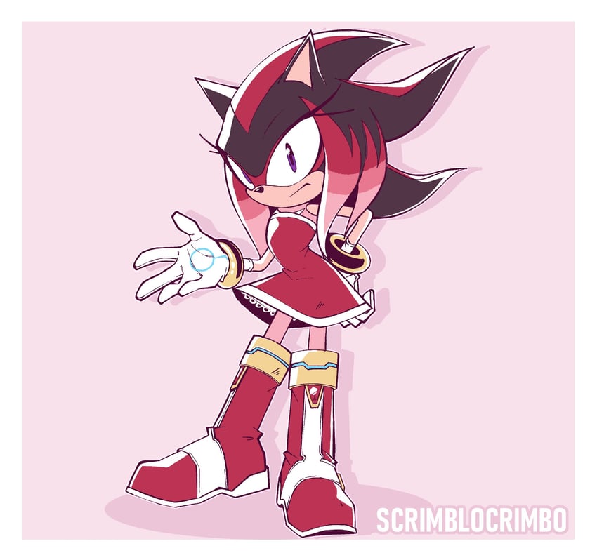 sonic the hedgehog, shadow the hedgehog, amy rose, knuckles the echidna, and silver the hedgehog (sonic) drawn by scrimblocrimbo