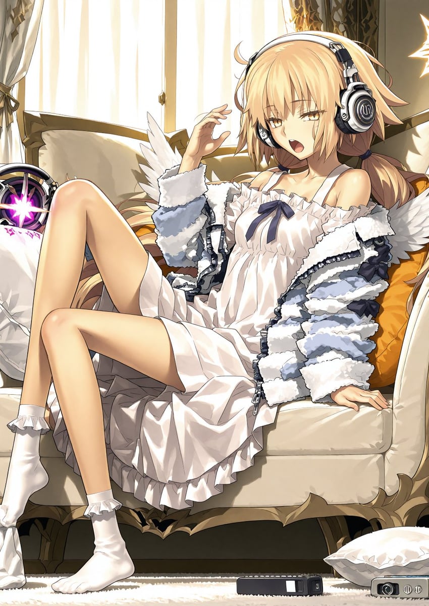 jeanne d'arc and metatron jeanne (fate and 1 more) drawn by ebuoxxx