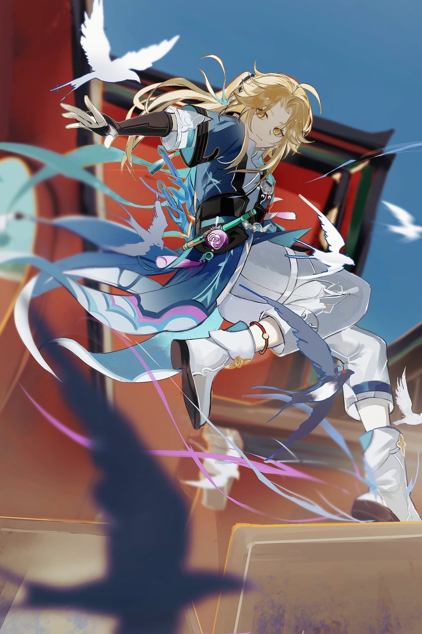 yanqing (honkai and 1 more) drawn by baianyan_juezanhuanzhaiban