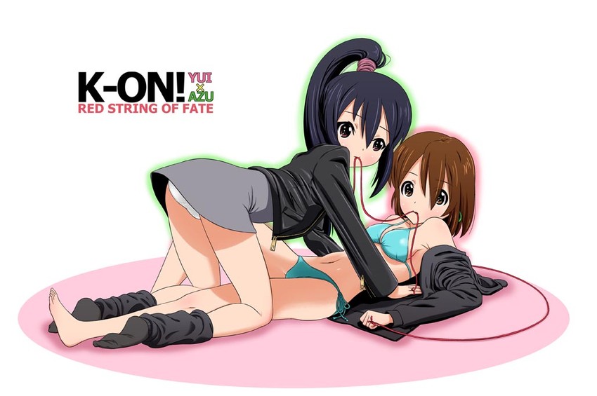 nakano azusa and hirasawa yui (k-on! and 1 more) drawn by p-crush