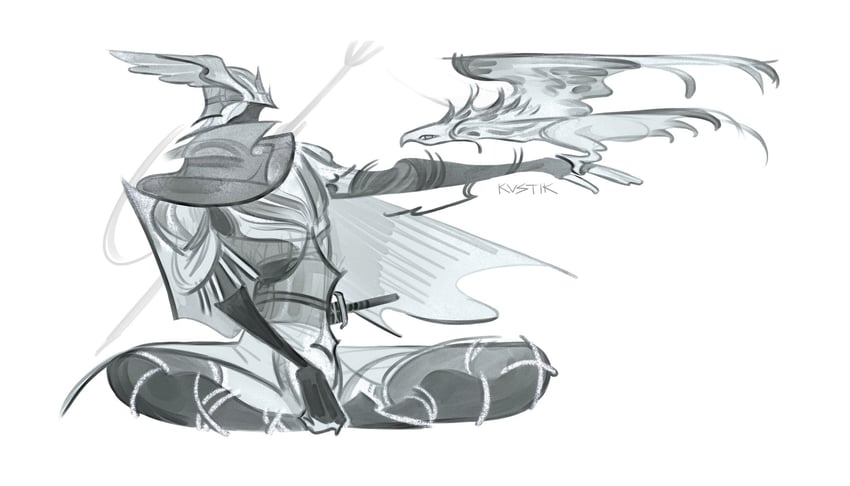 wylder (elden ring and 1 more) drawn by kvstik1111