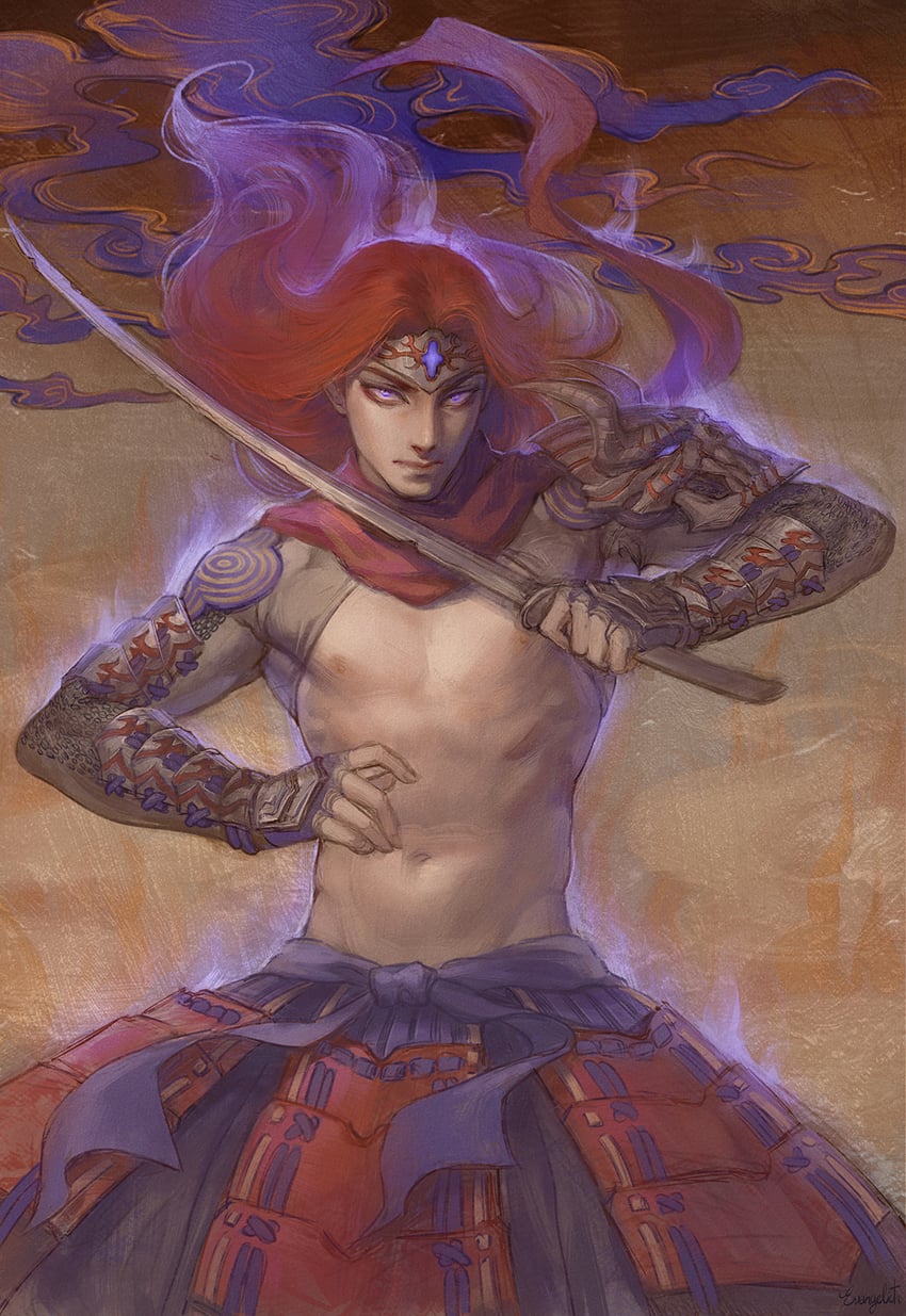 getsu fuuma (getsu fuuma den undying moon) drawn by nat_the_lich